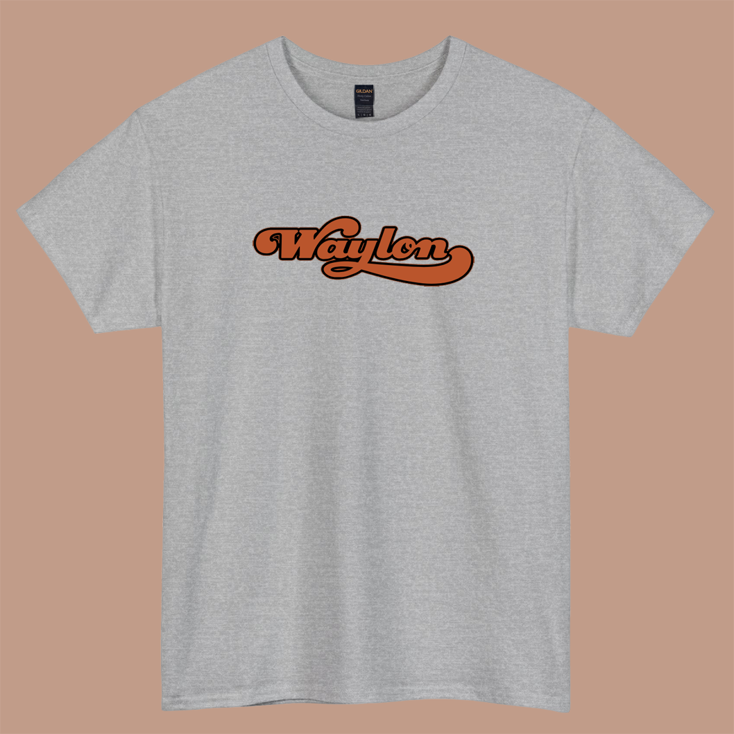 Waylon Jennings Logo SHORT SLEEVE T SHIRT S-3XL -P