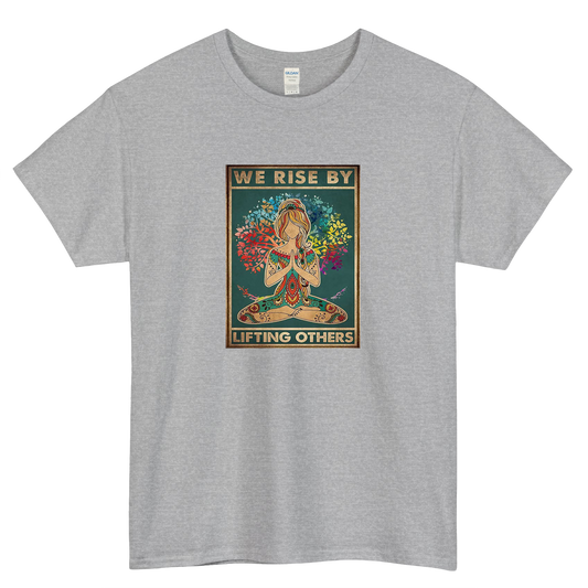 We Rise By Lifting Others Yoga Lover 1logo short sleeve men's t shirt S-3XL