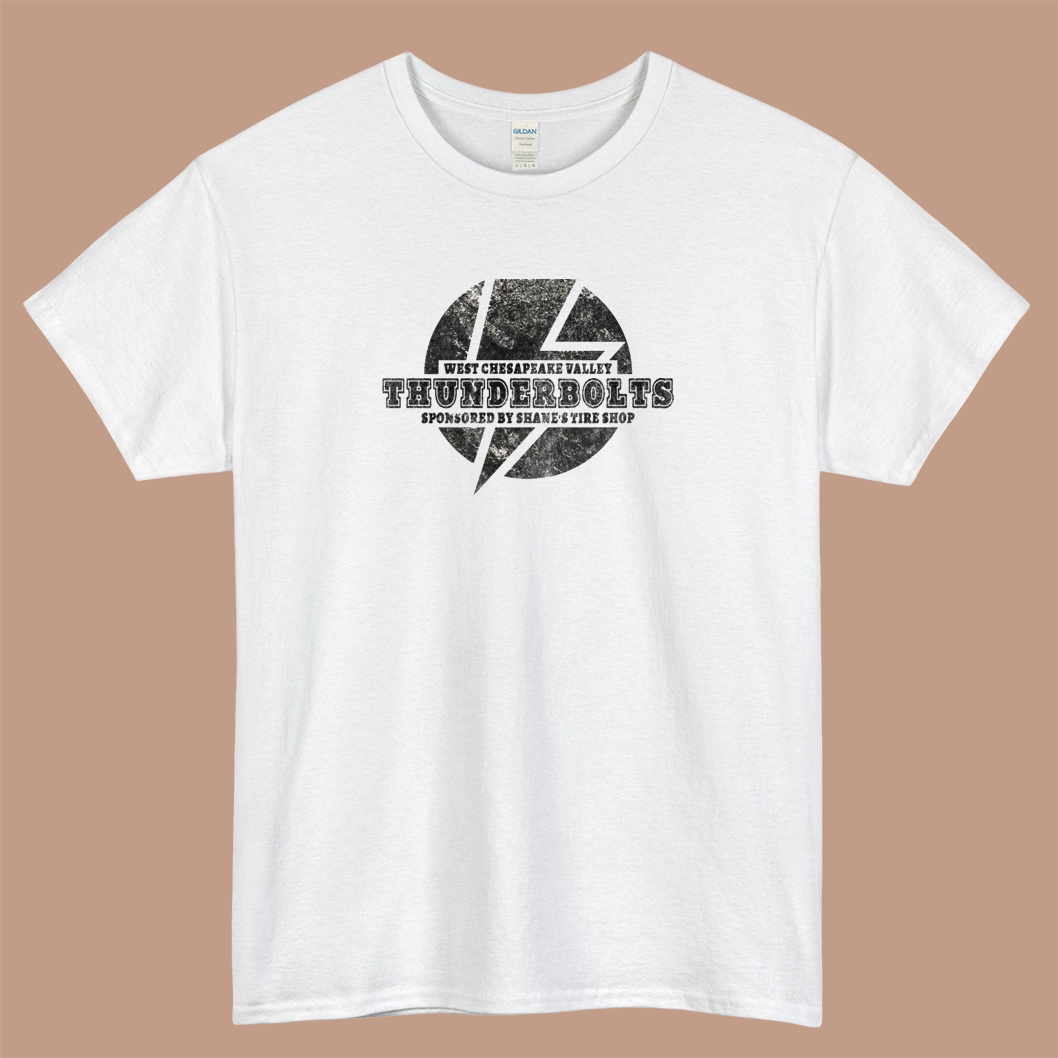 West Chesapeake Valley Thunderbolts Logo Mens Unisex Short Sleeve T-Shirt Size S-3XL - P