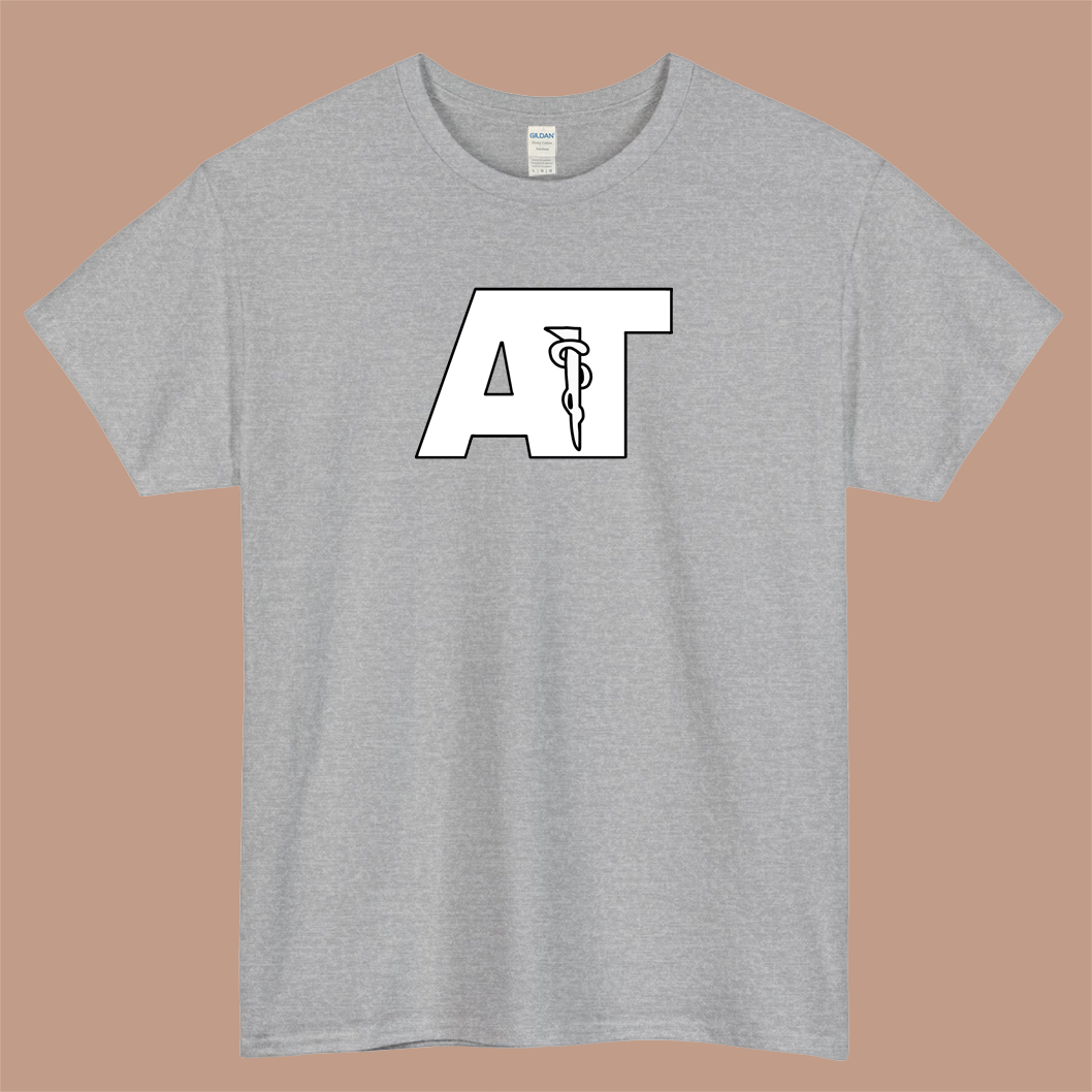 White Athletic Training Logo Mens Unisex Short Sleeve T-Shirt Size S-3XL - P