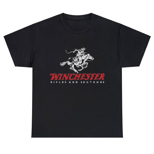 Winchester Guns Pistols Rifles Logo Unisex Men's T Shirt Size S to 3XL