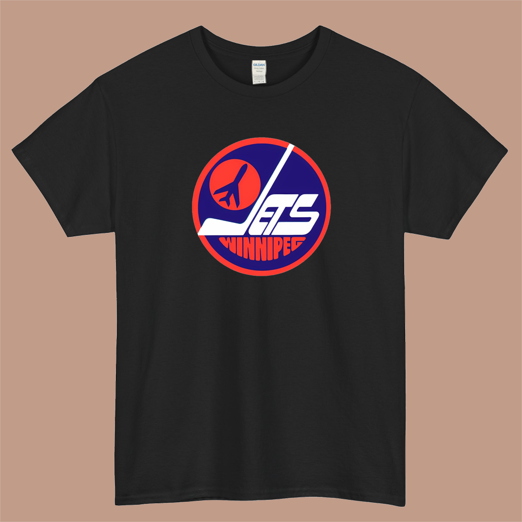 Winnipeg Jets Logo Mens Unisex Short Sleeve T-Shirt Size S-3XL - P