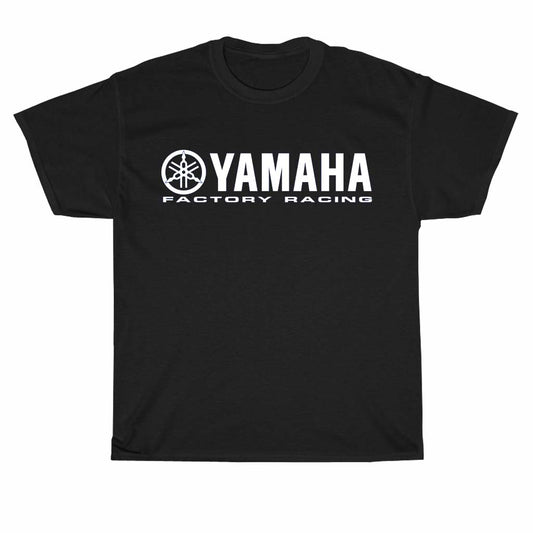 YAMAHA FACTORY RACING Logo Men's Unisex T Shirt Size S to 3XL