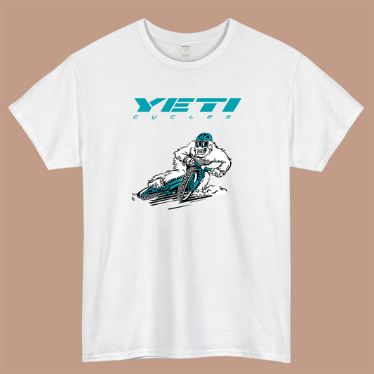 YETI Terrapin Bicycles Logo Mens Unisex Short Sleeve White T-Shirt Size S-3XL