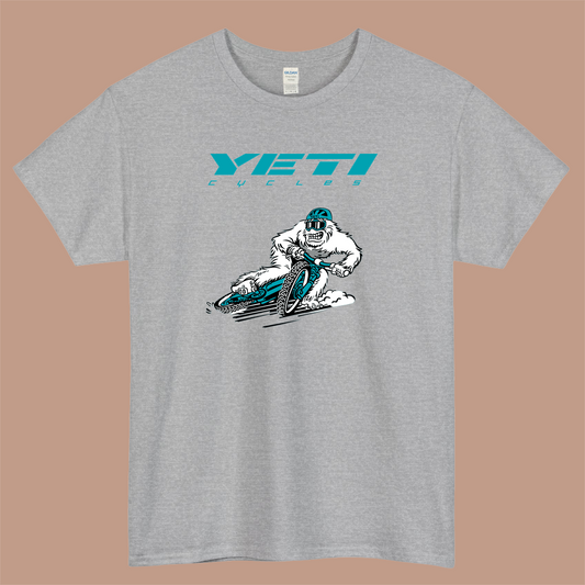 YETI Terrapin Bicycles Logo Mens Unisex Short Sleeve Gray T-Shirt Size S-3XL