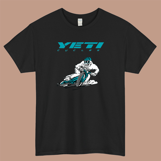 YETI Terrapin Bicycles Logo Mens Unisex Short Sleeve Black T-Shirt Size S-3XL