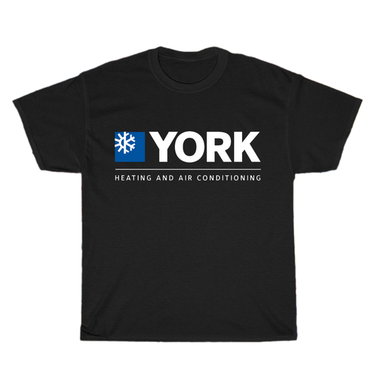 YORK Heating & Air Conditioning Logo Men's Unisex T Shirt Size S to 3XL