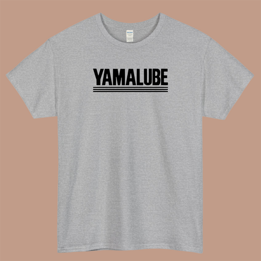 Yamalube Logo Mens Unisex Short Sleeve Gray T-Shirt Size S-3XL