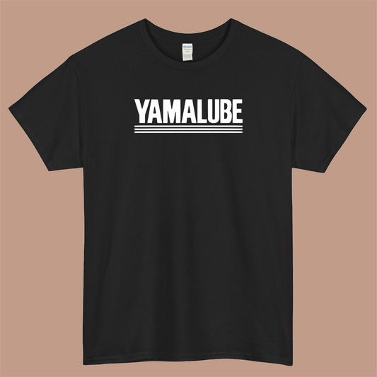 Yamalube Logo Mens Unisex Short Sleeve Black T-Shirt Size S-3XL