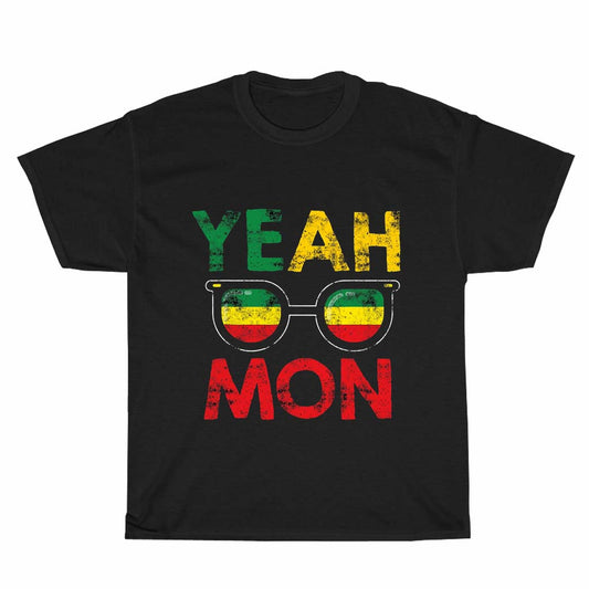 Yeah Mon Jamaican Vacation Jamaica Reggae Logo Men's Unisex T Shirt Size S to 3XL