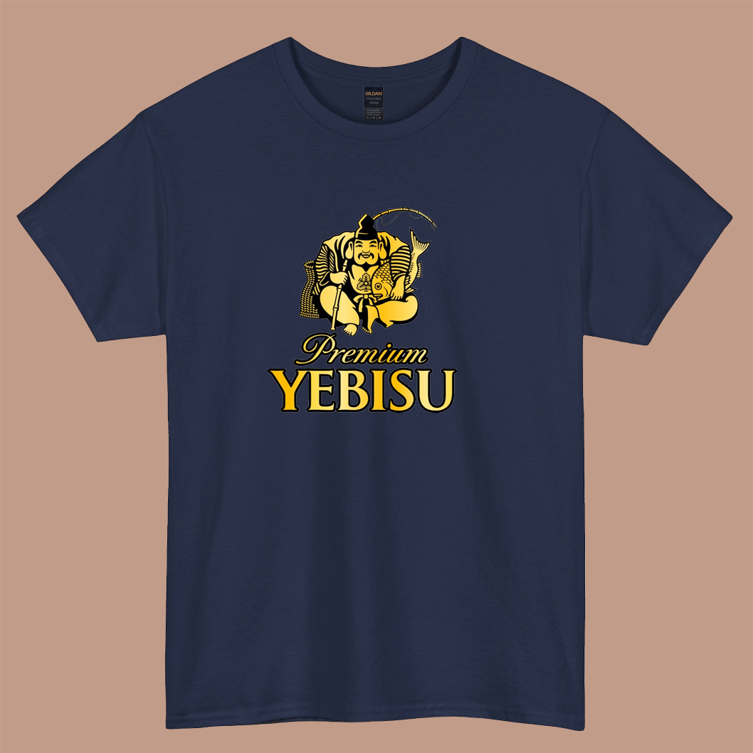 Yebisu Premium (ヱビス) Golden logo short sleeve t shirt S-5XL - P