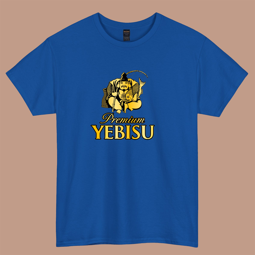 Yebisu Premium (ヱビス) Golden logo short sleeve t shirt S-5XL - P