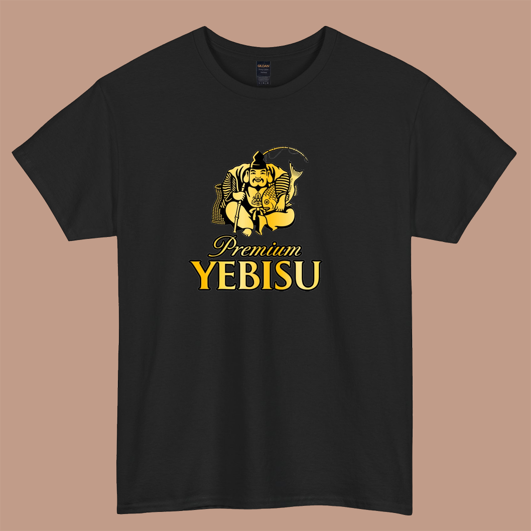 Yebisu Premium (ヱビス) Golden logo short sleeve t shirt S-5XL - P