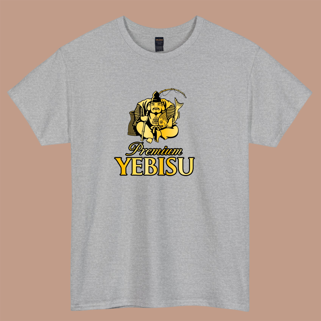 Yebisu Premium (ヱビス) Golden logo short sleeve t shirt S-5XL - P