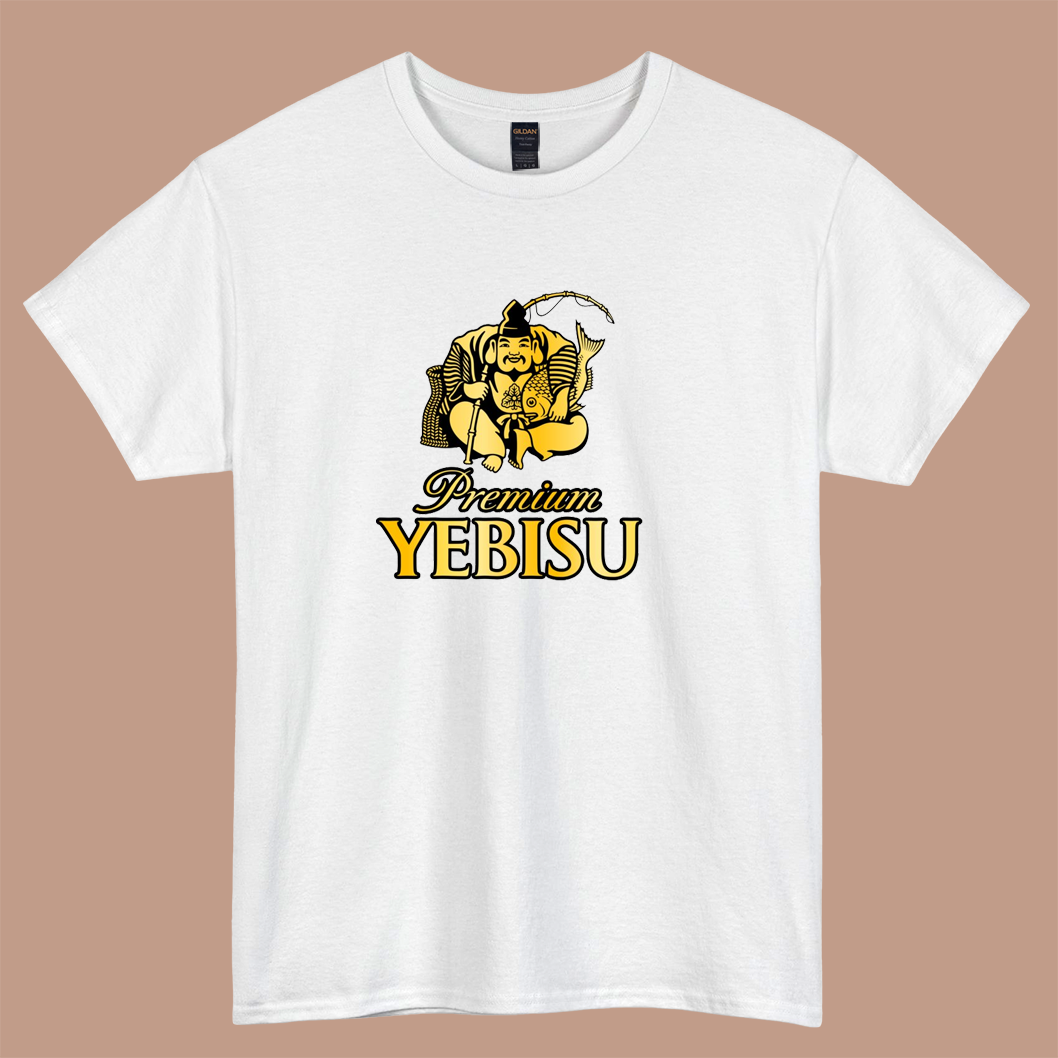 Yebisu Premium (ヱビス) Golden logo short sleeve t shirt S-5XL - P