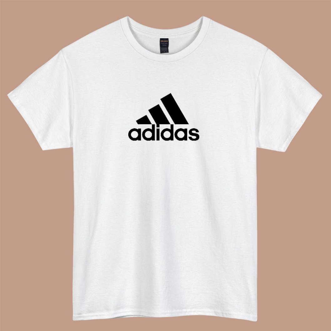 adidas logo short sleeve t shirt size S-3XL -P