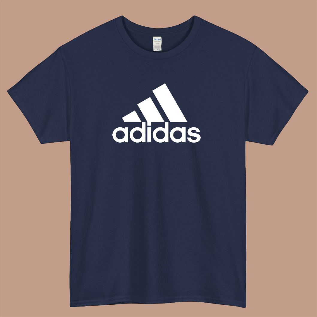adidas logo short sleeve men's t shirt size S-3XL