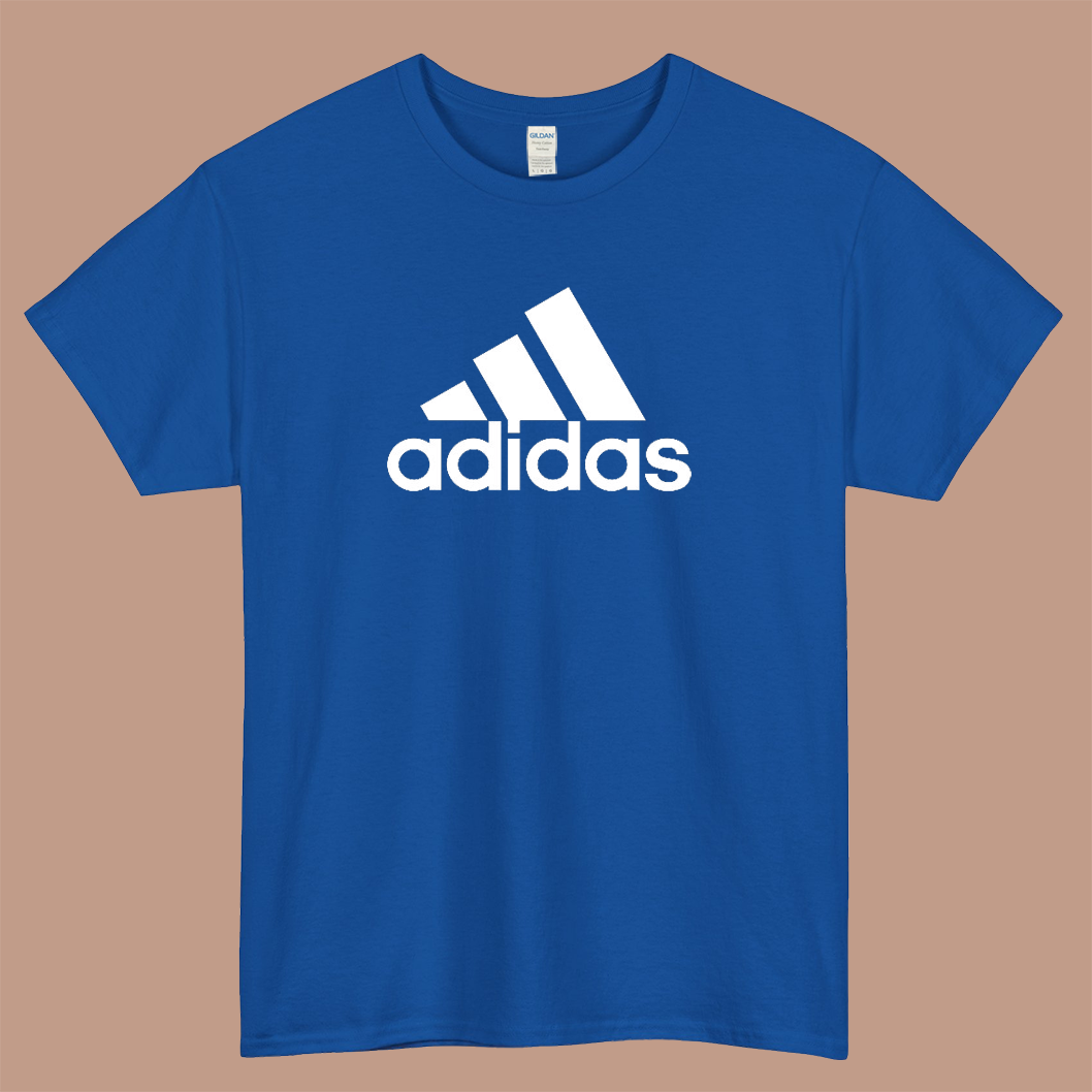 adidas logo short sleeve men's t shirt size S-3XL