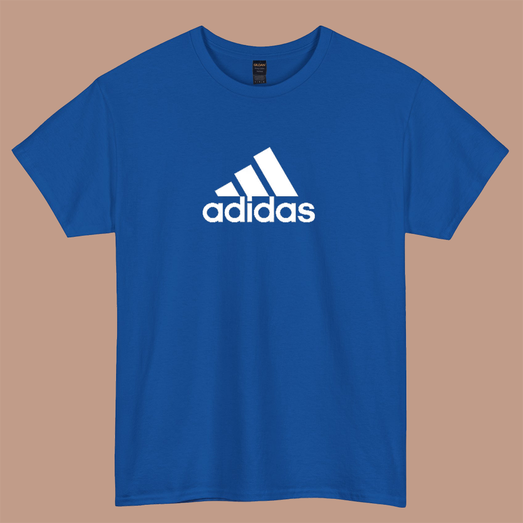 adidas logo short sleeve t shirt size S-3XL -P