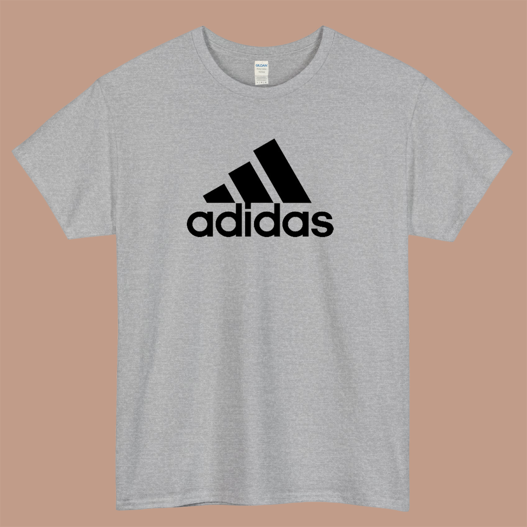 adidas logo short sleeve men's t shirt size S-3XL