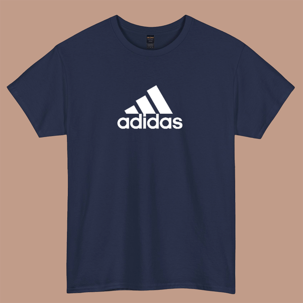 adidas logo short sleeve t shirt size S-3XL -P