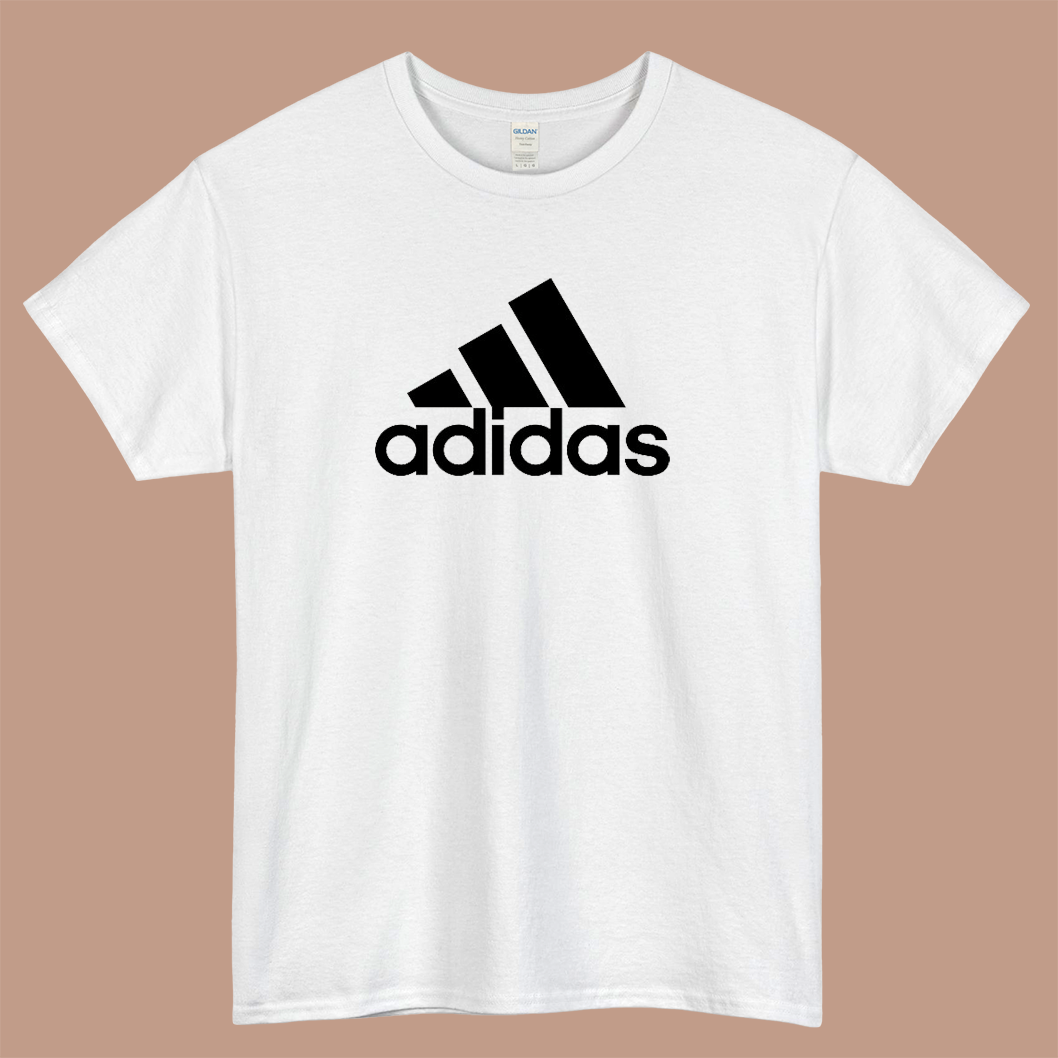 adidas logo short sleeve men's t shirt size S-3XL