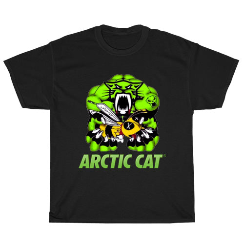 arctic cat Logo Mens Unisex Short Sleeve Black T-Shirt Size S-3XL
