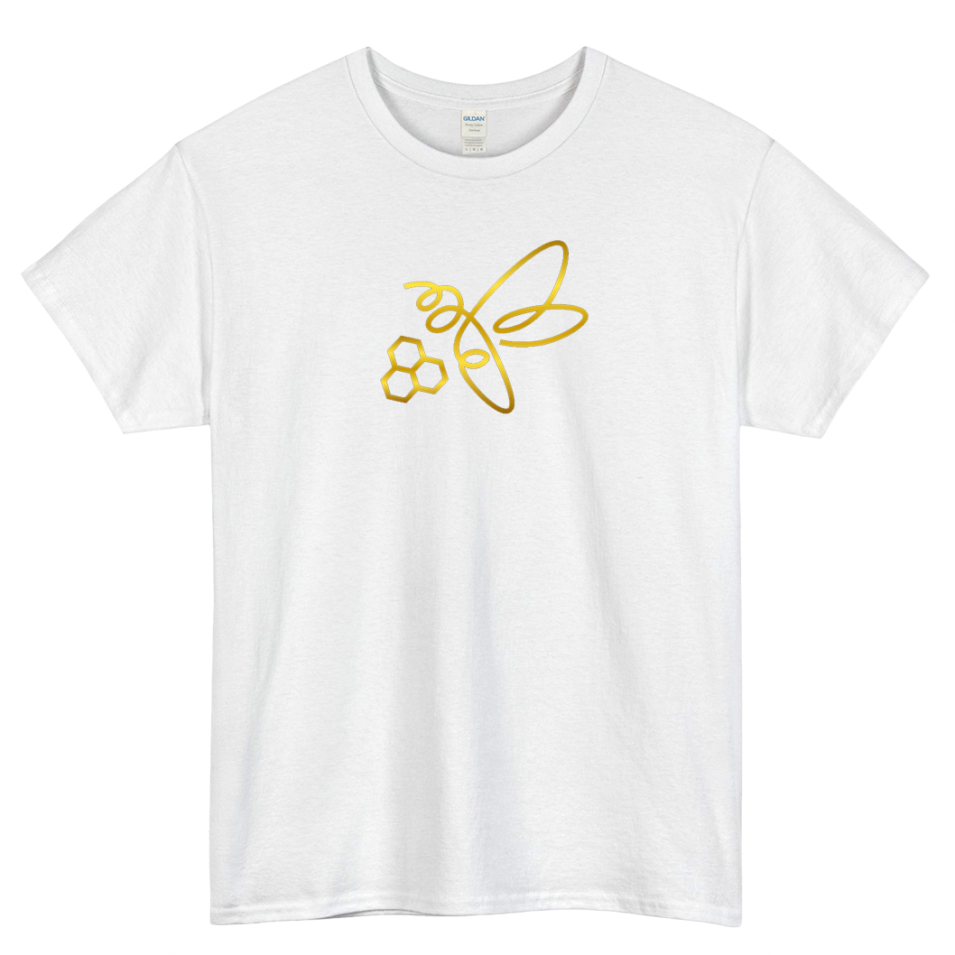 bee gold logo short SLEEVE T SHIRT -P