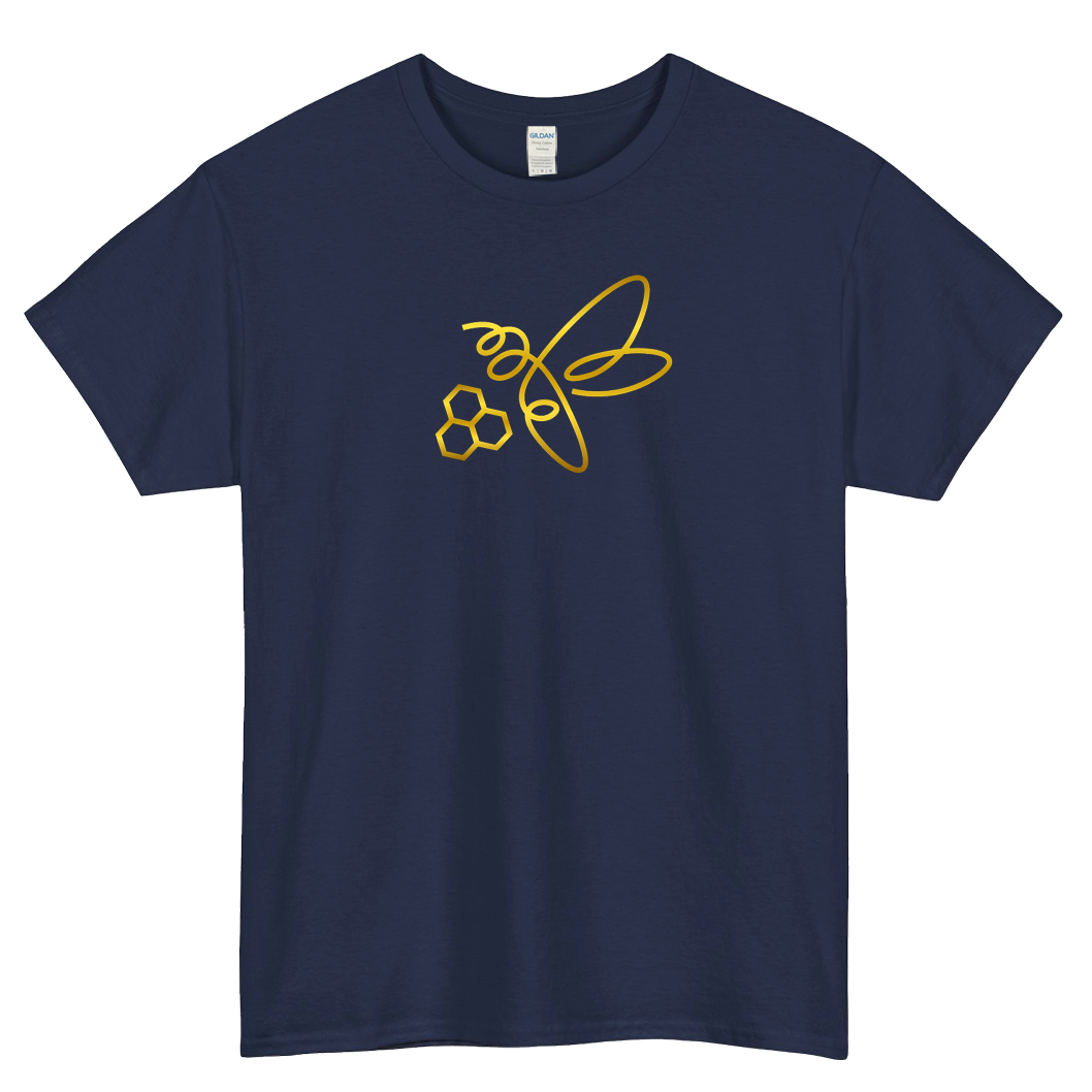 bee gold logo short SLEEVE T SHIRT -P