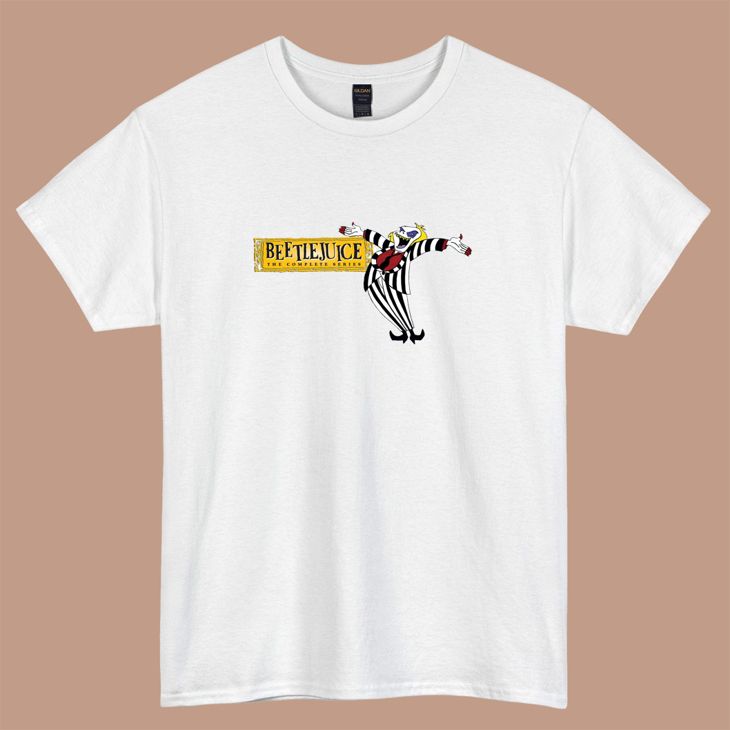 beetlejuice cartoon movie logo short sleeve t shirt size S-3XL- P