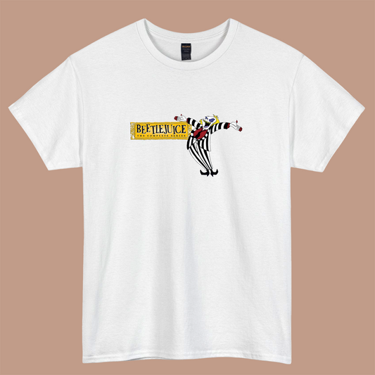 beetlejuice cartoon movie logo short sleeve t shirt size S-3XL- P