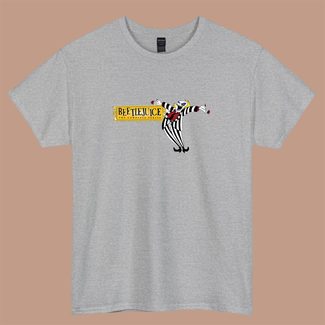 beetlejuice cartoon movie logo short sleeve t shirt size S-3XL- P