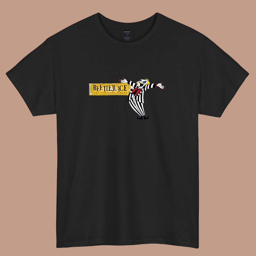 beetlejuice cartoon movie logo short sleeve t shirt size S-3XL- P