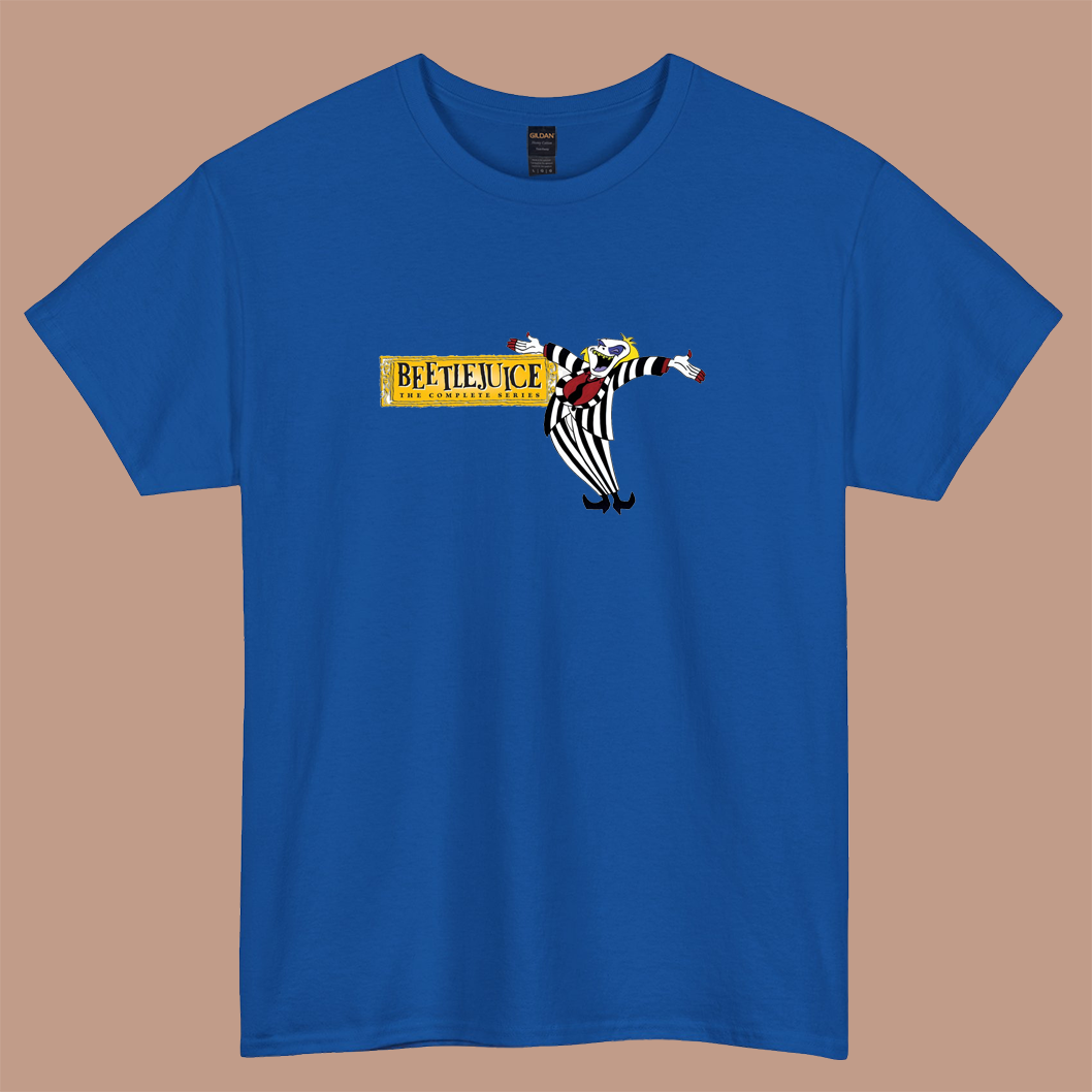 beetlejuice cartoon movie logo short sleeve t shirt size S-3XL- P