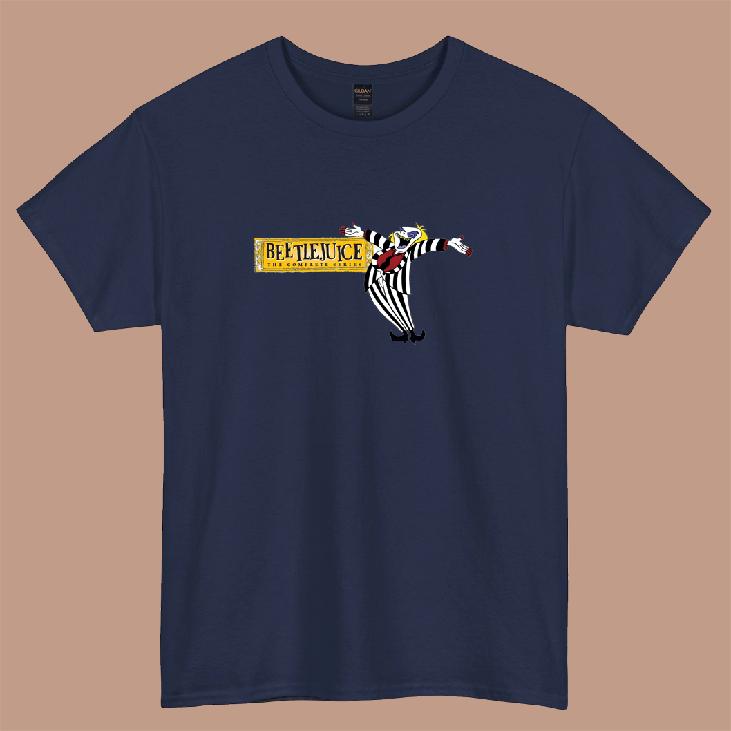 beetlejuice cartoon movie logo short sleeve t shirt size S-3XL- P