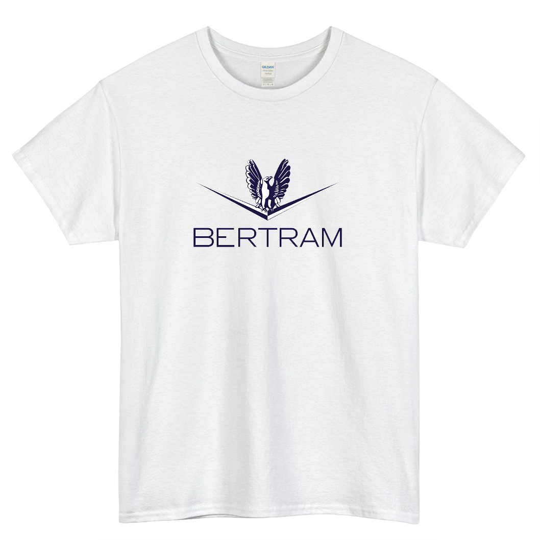 bertram boats logo short SLEEVE T SHIRT -P