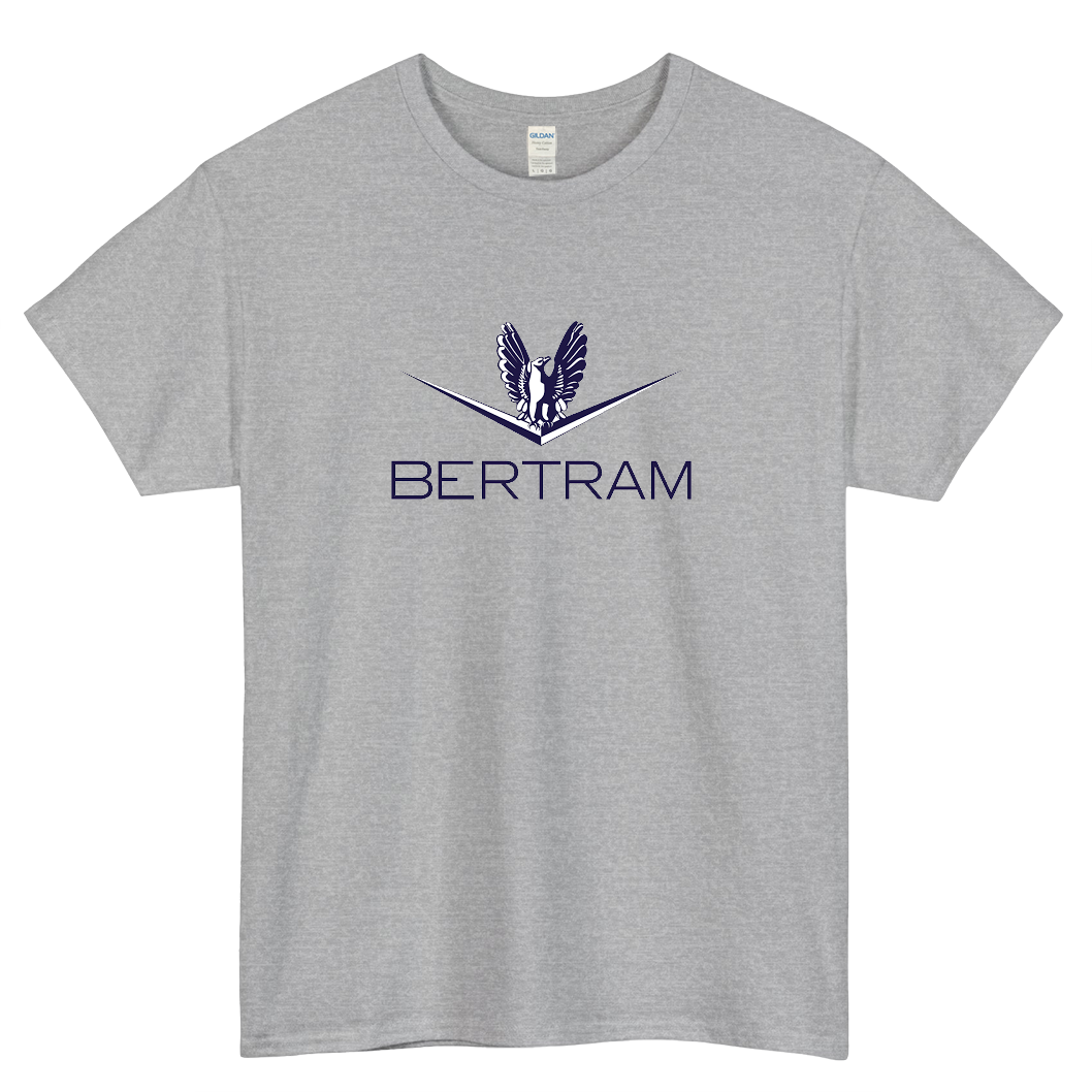 bertram boats logo short SLEEVE T SHIRT -P