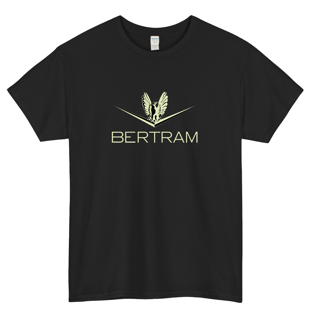 bertram boats logo short SLEEVE T SHIRT -P
