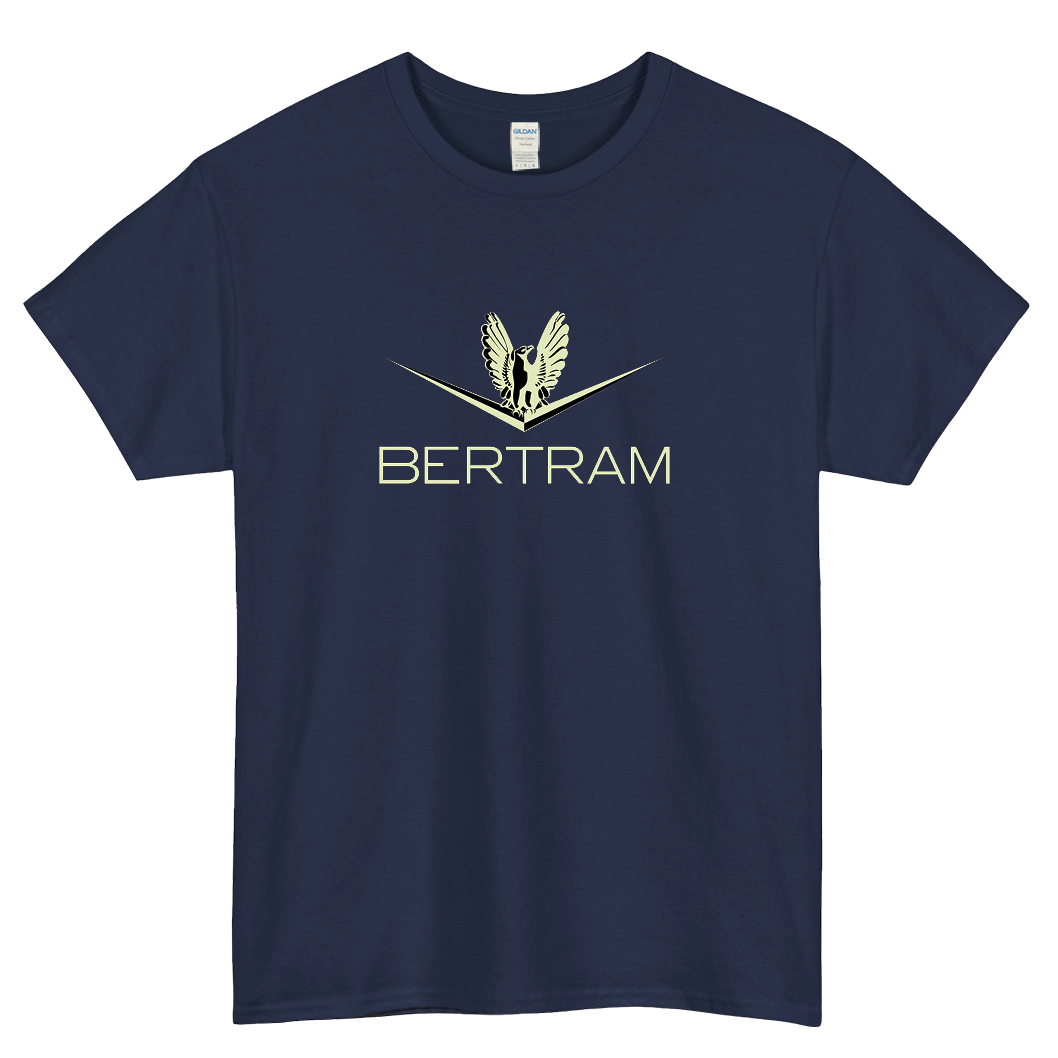 bertram boats logo short SLEEVE T SHIRT -P