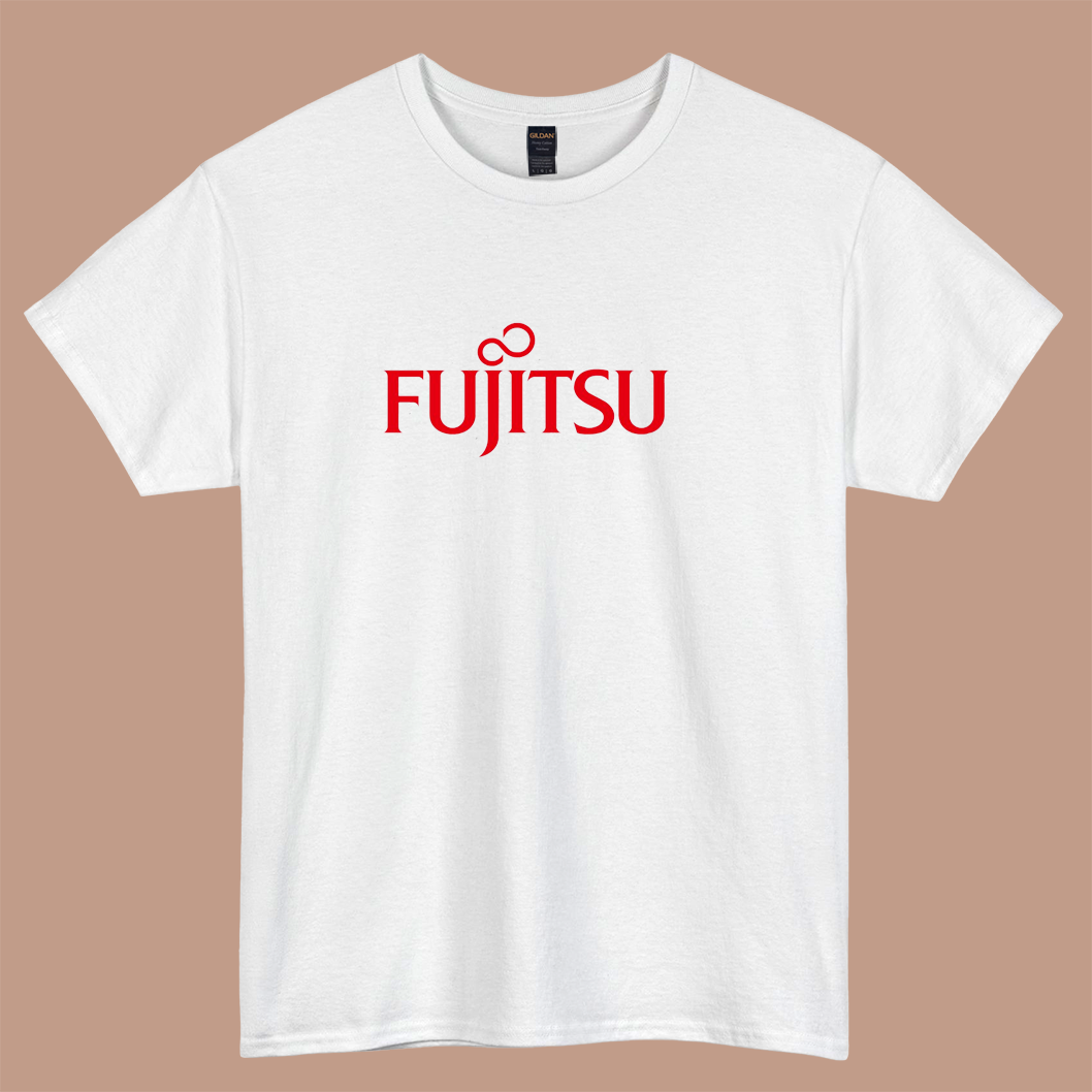 fujitsu logo short sleeve t shirt S-3XL -P