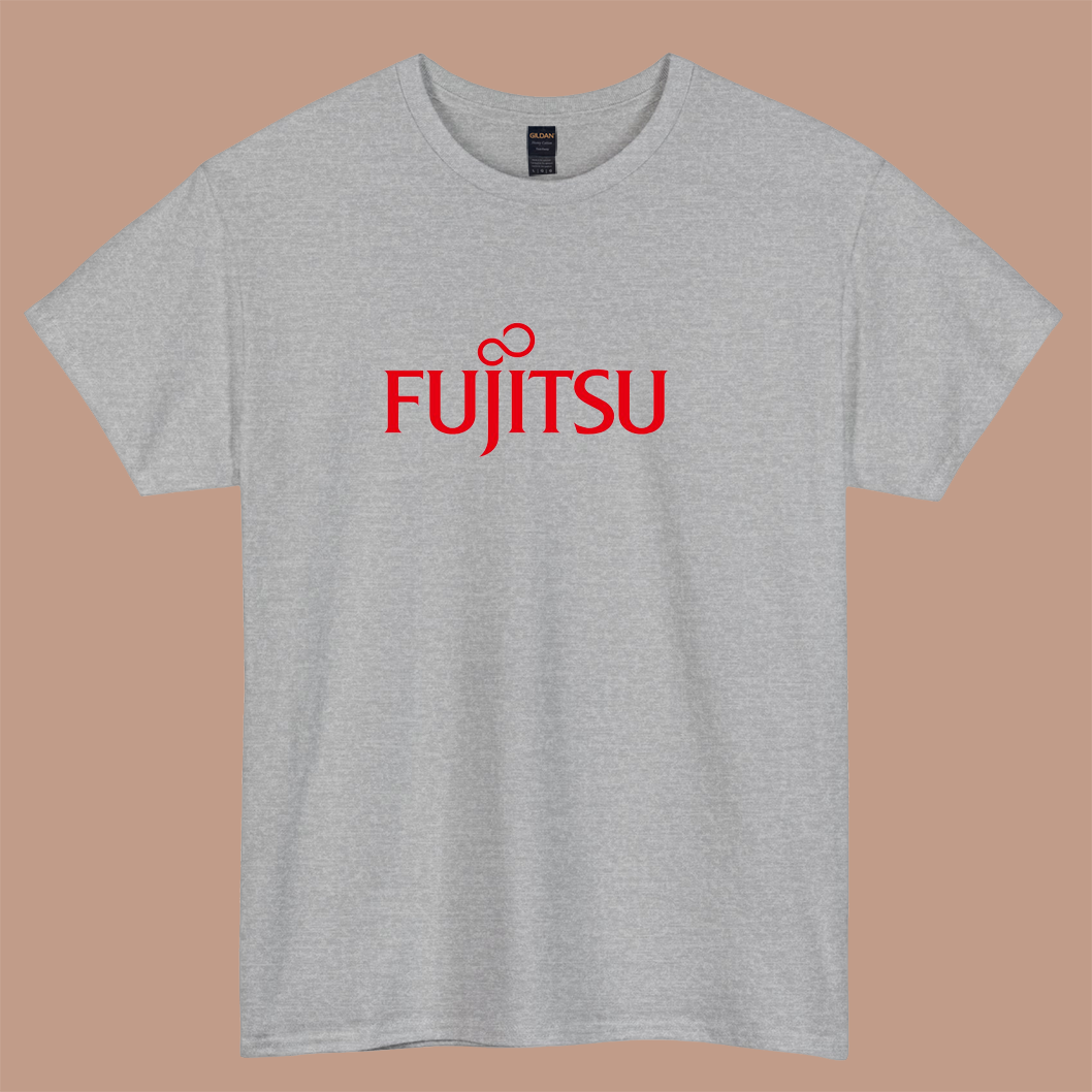 fujitsu logo short sleeve t shirt S-3XL -P