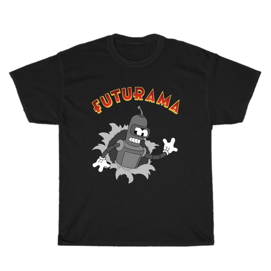 futurama cartoon logo Men's Unisex T Shirt Size S to 3XL