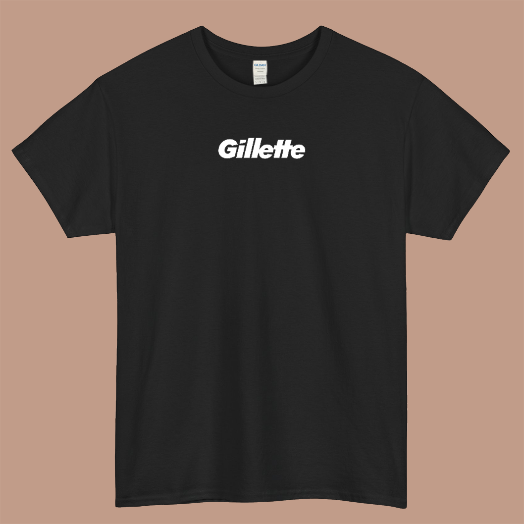 gillete logo short sleeve mens t shirt S- 3XL