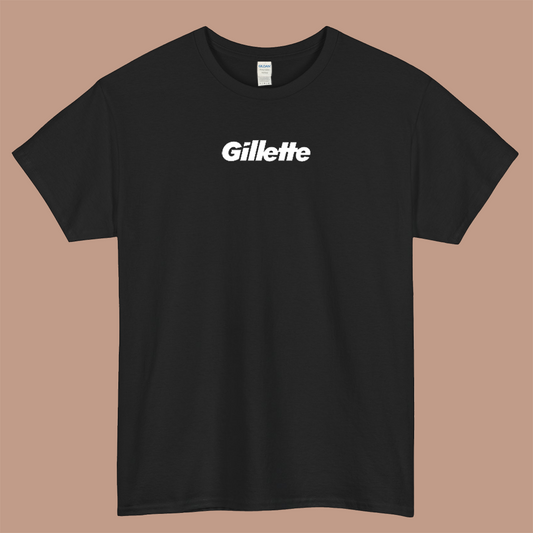 gillete logo short sleeve mens t shirt S- 3XL