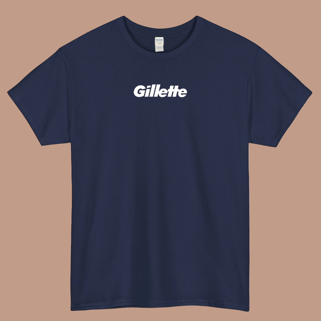 gillete  logo short sleeve mens t shirt S- 3XL
