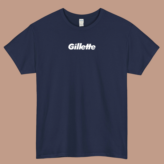 gillete  logo short sleeve mens t shirt S- 3XL