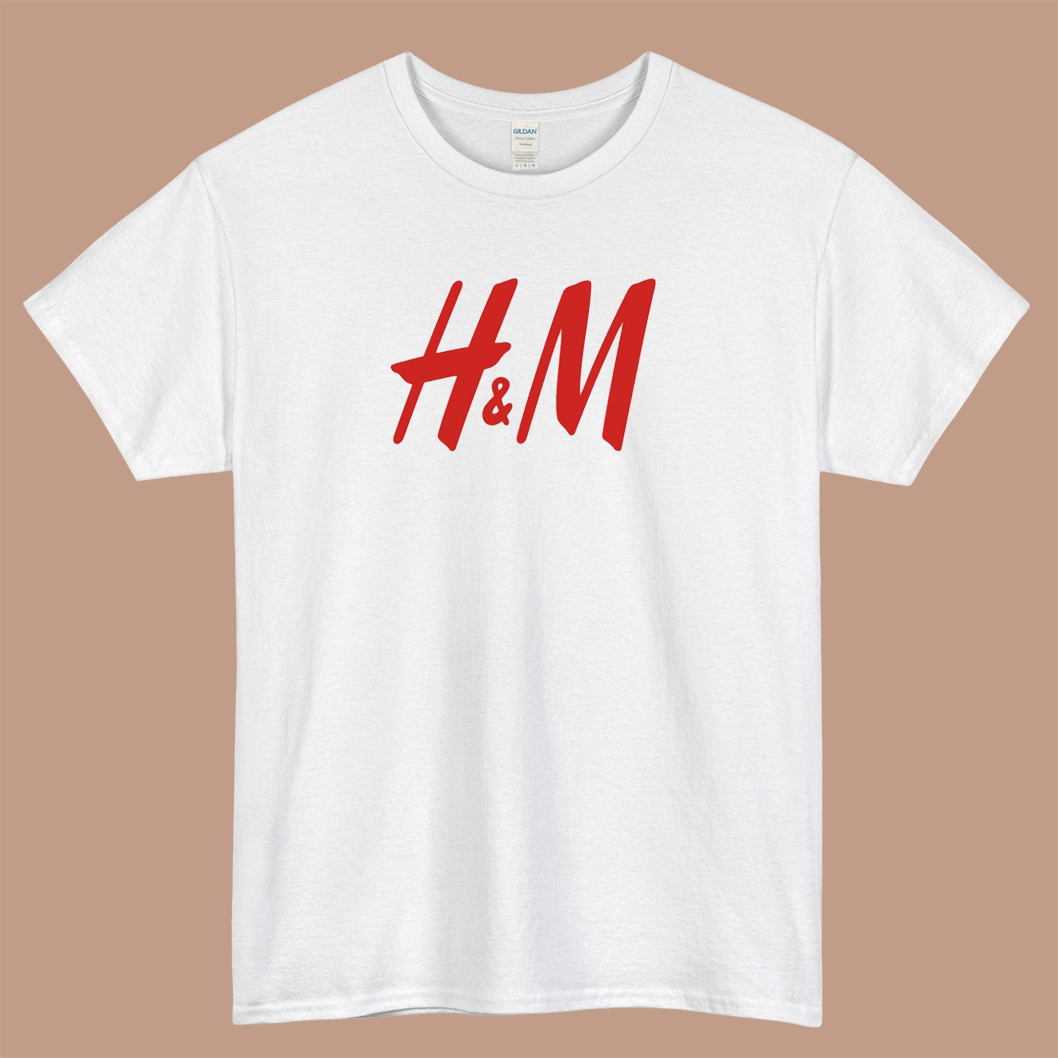 h & m logo 5 short sleeve men's t shirt S-3XL