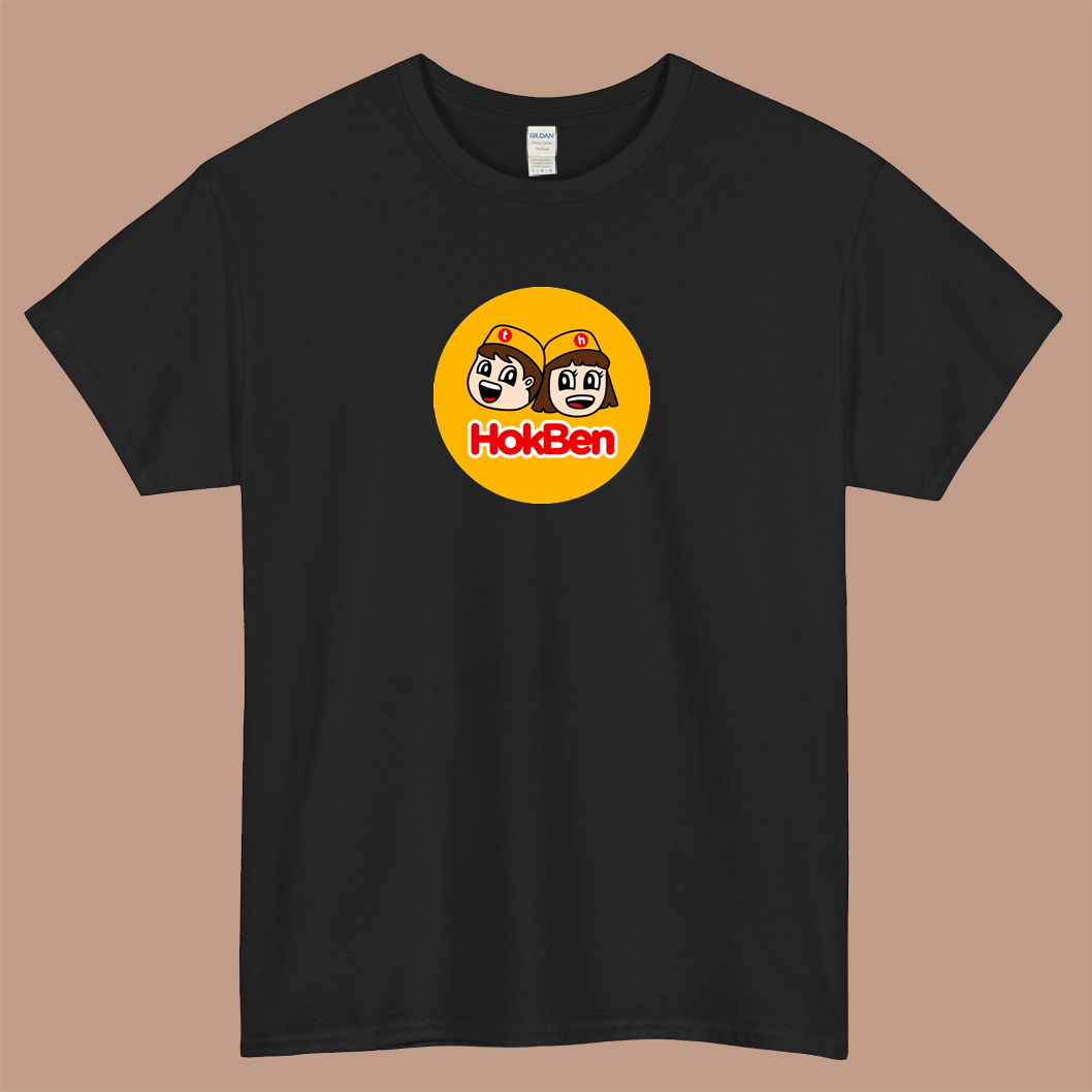 hokben logo short sleeve men's t shirt size S-3XL