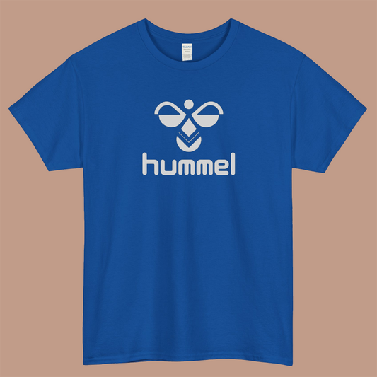 hummel 4 logo short sleeve mens t shirt S-3XL