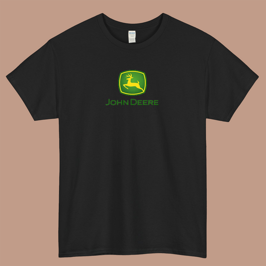 john deere 3 logo short sleeve men's t shirt size S-3XL